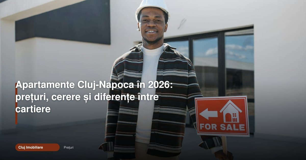 Apartamente Cluj Napoca 2026: prețurile rămân sus